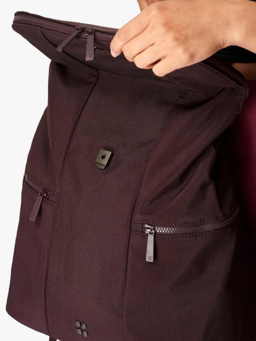Sweaty Betty All Sport Backpack 2.0, Black Cherry - Picture 6 of 14